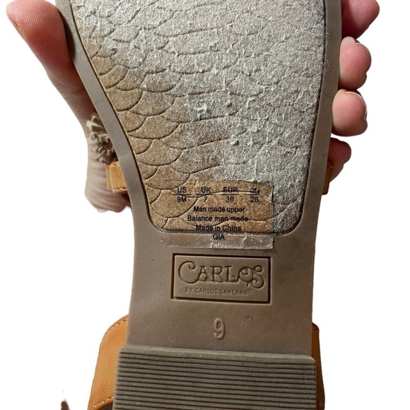 Carlos by Carlos Santana | Women's Brown Gia Sandal - Size 9, Lace-up - Picture 8 of 13